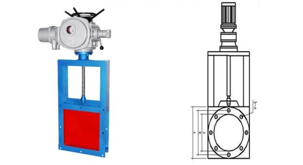 電動方形閘板閥如何安裝、結(jié)構(gòu)圖