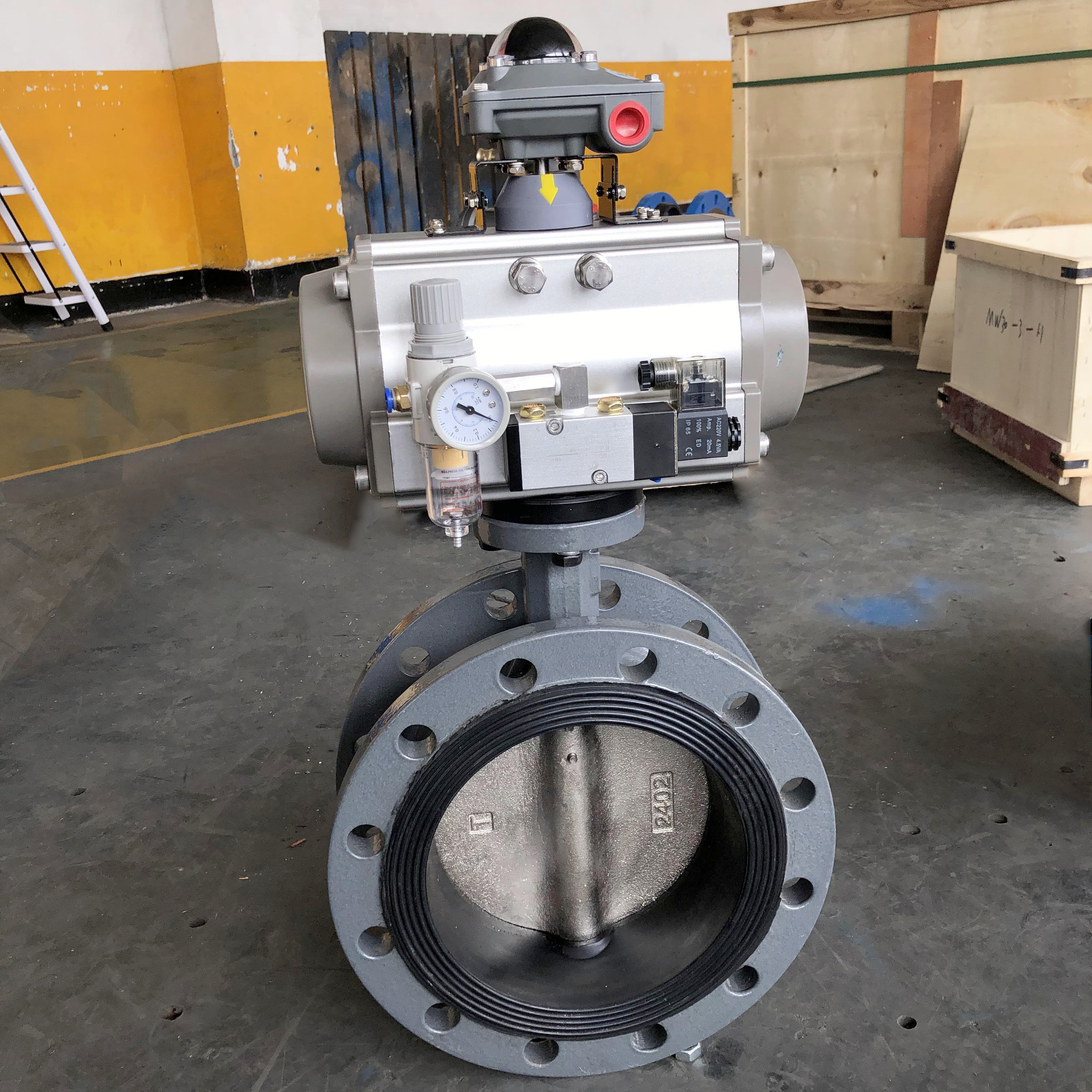 不銹鋼氣動(dòng)dn200快裝蝶閥、粉體氣動(dòng)蝶閥