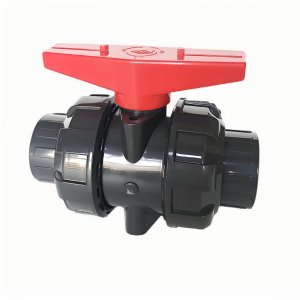 帶平臺(tái)的UPVC承插球閥，可加裝電氣動(dòng)執(zhí)行