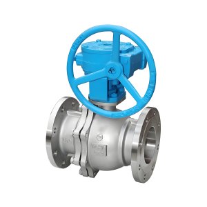 Q341F-16P DN50，DN100不銹鋼渦輪法蘭球閥